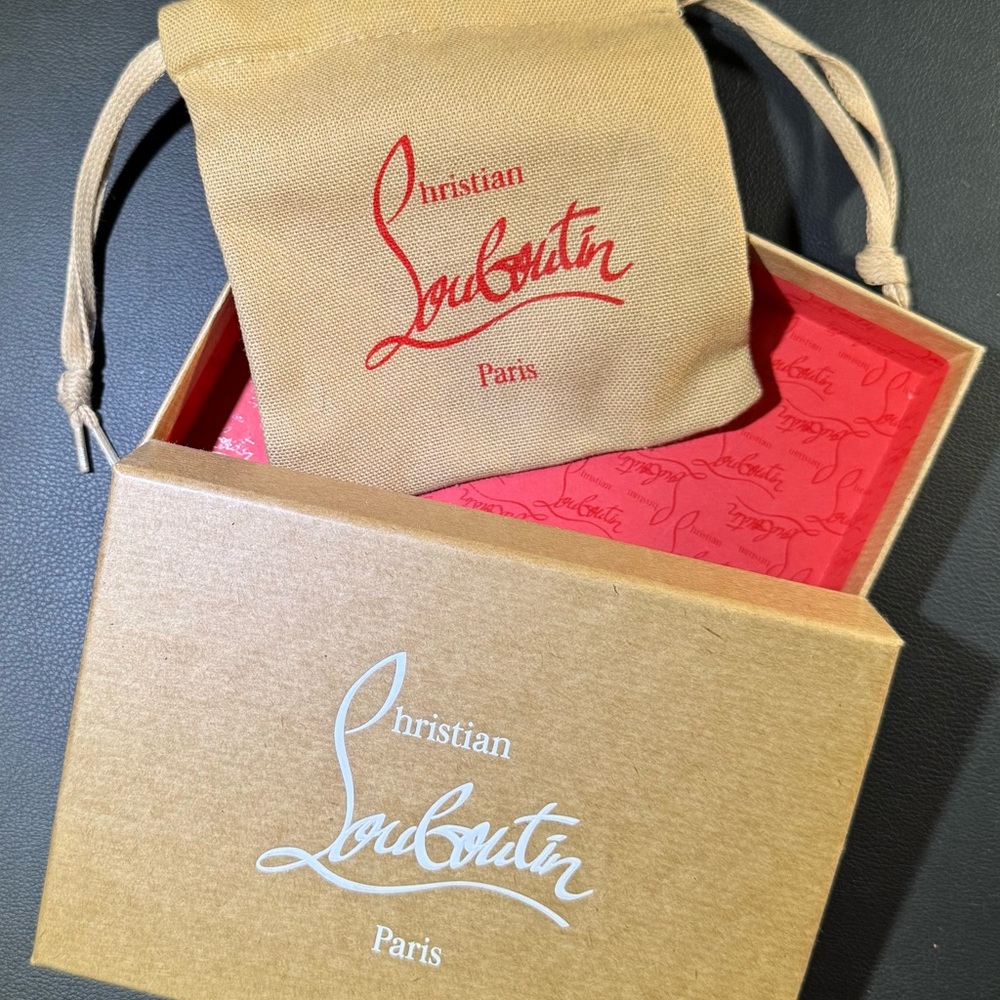 Christian Louboutin Tan Dust Bag and Box
